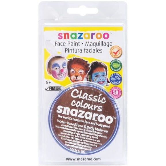 Snazaroo Face Paint 18ml-Light Brown
