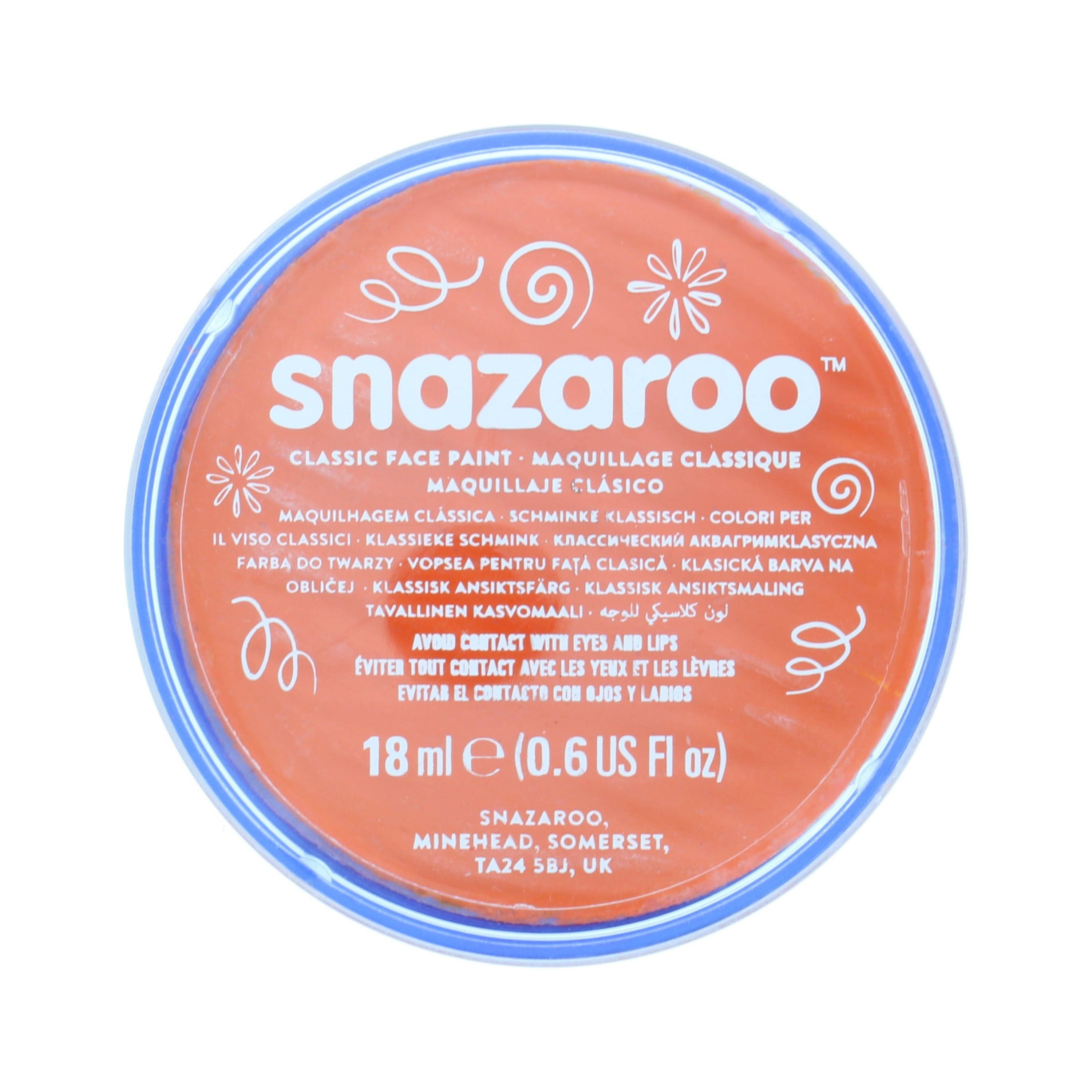 Snazaroo Face Paint, Classic Color, 18ml, Orange