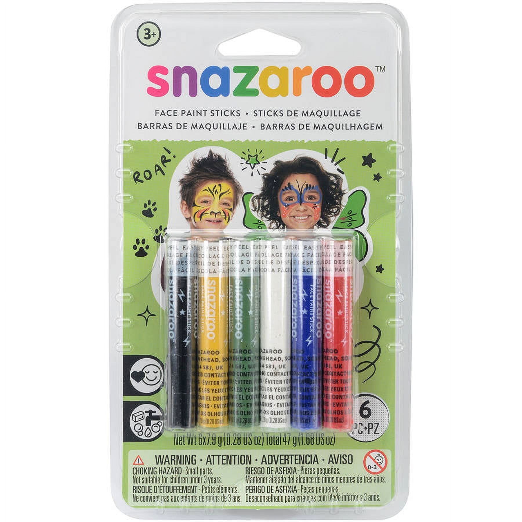 Snazaroo Face Painting Sticks 6/pkg Rainbow