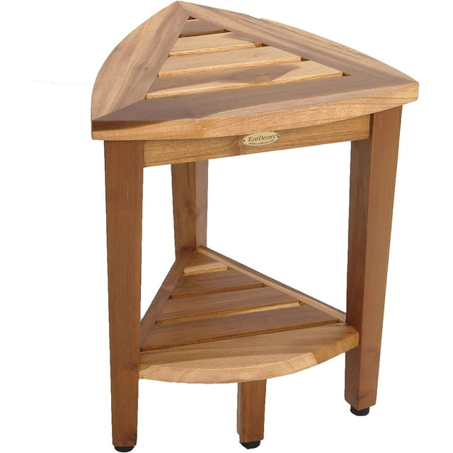 Snazzy Corner Corner Teak Shower Stool Corner Teak Shower Bench Corner