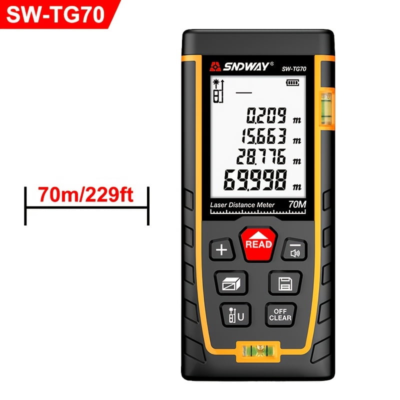 Sndway Laser Distance Meter Digital Trena Laser Tape Range Finder Build ...