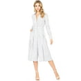 thumbnail image 1 of Sneak Peek Women's Juniors Cropped Wide Leg Striped Jumpsuit (White, Small), 1 of 4