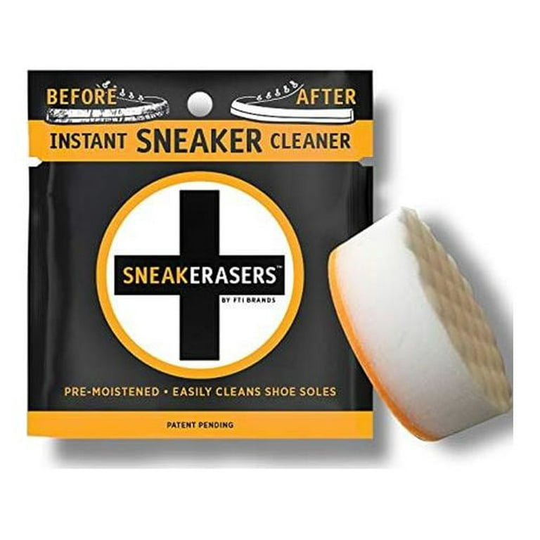  SneakERASERS™ Instant Sole and Sneaker Cleaner, Premium  Pre-Moistened Dual-Sided Sponge for Cleaning & Whitening Shoe Soles (5  Pack) : Clothing, Shoes & Jewelry