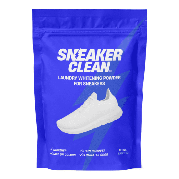 Sneaker Clean Shoe Cleaner Kit– Premium Sneaker Whitening Powder – Advanced Shoe Stain Remover Formula for Sneakers – Washing Machine Sneaker Deodorizer Powder – All-in-One Formula