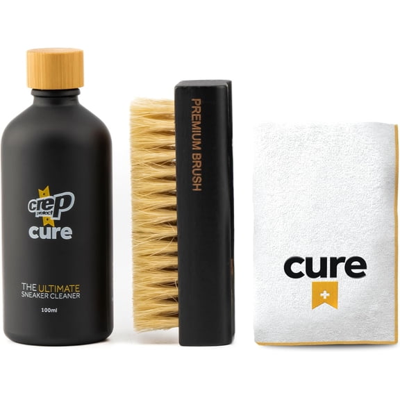 Sneaker Cleaner Kit - Deep Cleaning Shoe Cleaner for White Shoes, Leather, Suede, Nubuck & Canvas | Brush, Solution & Microfiber Cloth Included