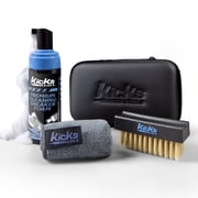 Kicks & Co Shoe Cleaner Kit Sneaker Cleaner Shoe Cleaner Solution Brush Towel Travel Case