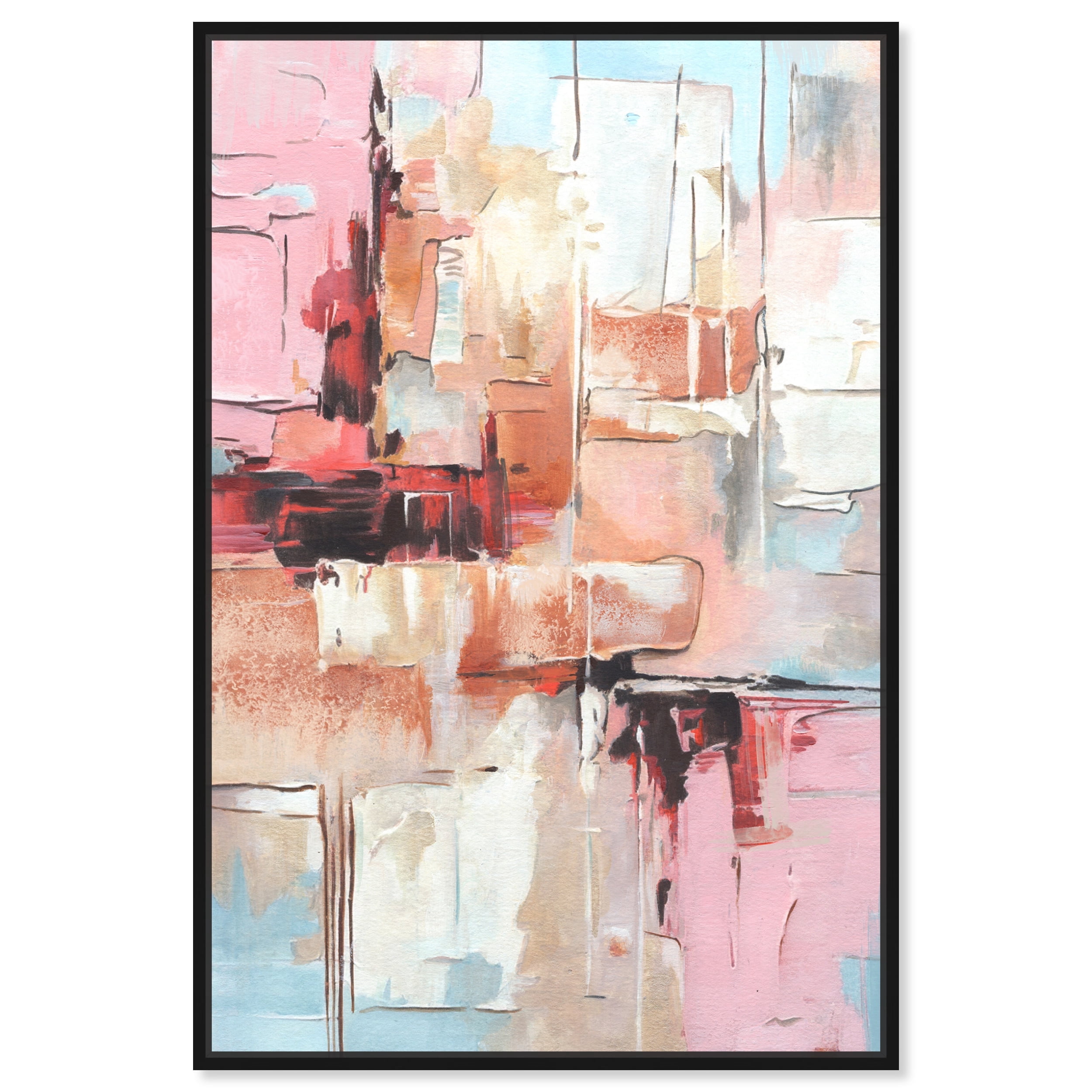 Sneaker Head Couple 13 in x 19 in Framed Painting Art Prints, by Wynwood Studio