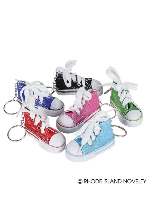 3 Inch Chuck Sneaker Shoe Keychains Lot of 12 Assortments May Vary
