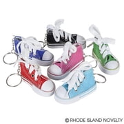 Rhode Island Novelty 3 Inch Chuck Sneaker Shoe Keychains Lot of 12 Assortments May Vary