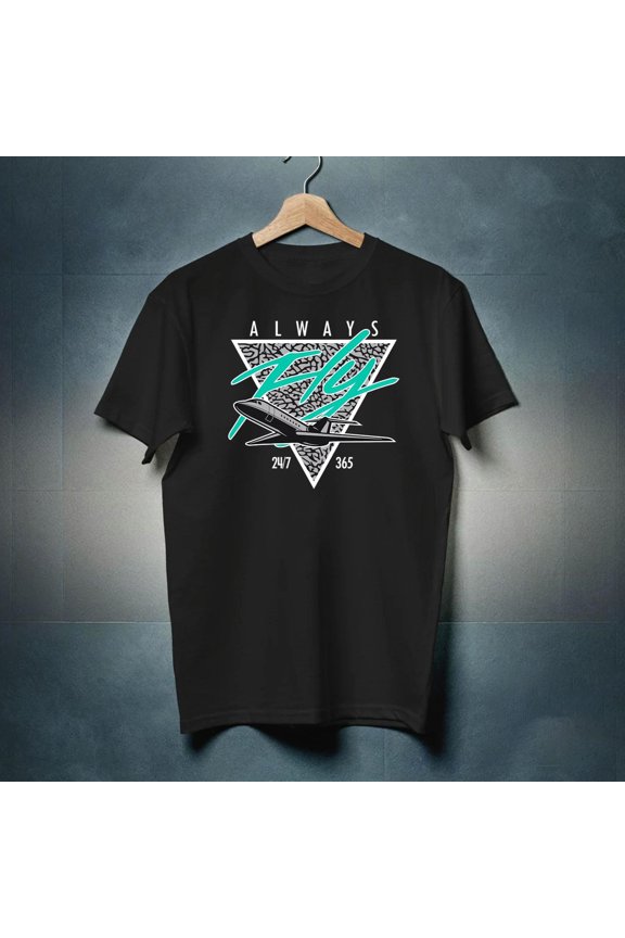 Sneaker Match Graphic Tee, Retro Green Glow Shirt