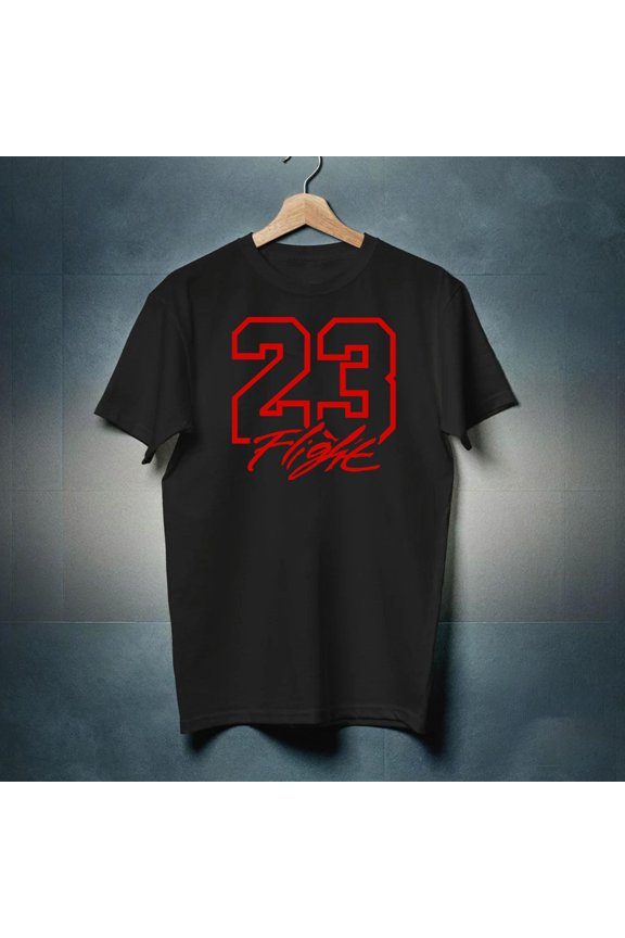 Sneaker Match Tee Shirt, Shoes Match Shirt, Unisex Sizing, 23 Red Text