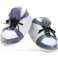 thumbnail image 1 of Sneaker Slippers in Grey N White Look – One Size Fits Most Comfy adult slippers for men and women, 1 of 2