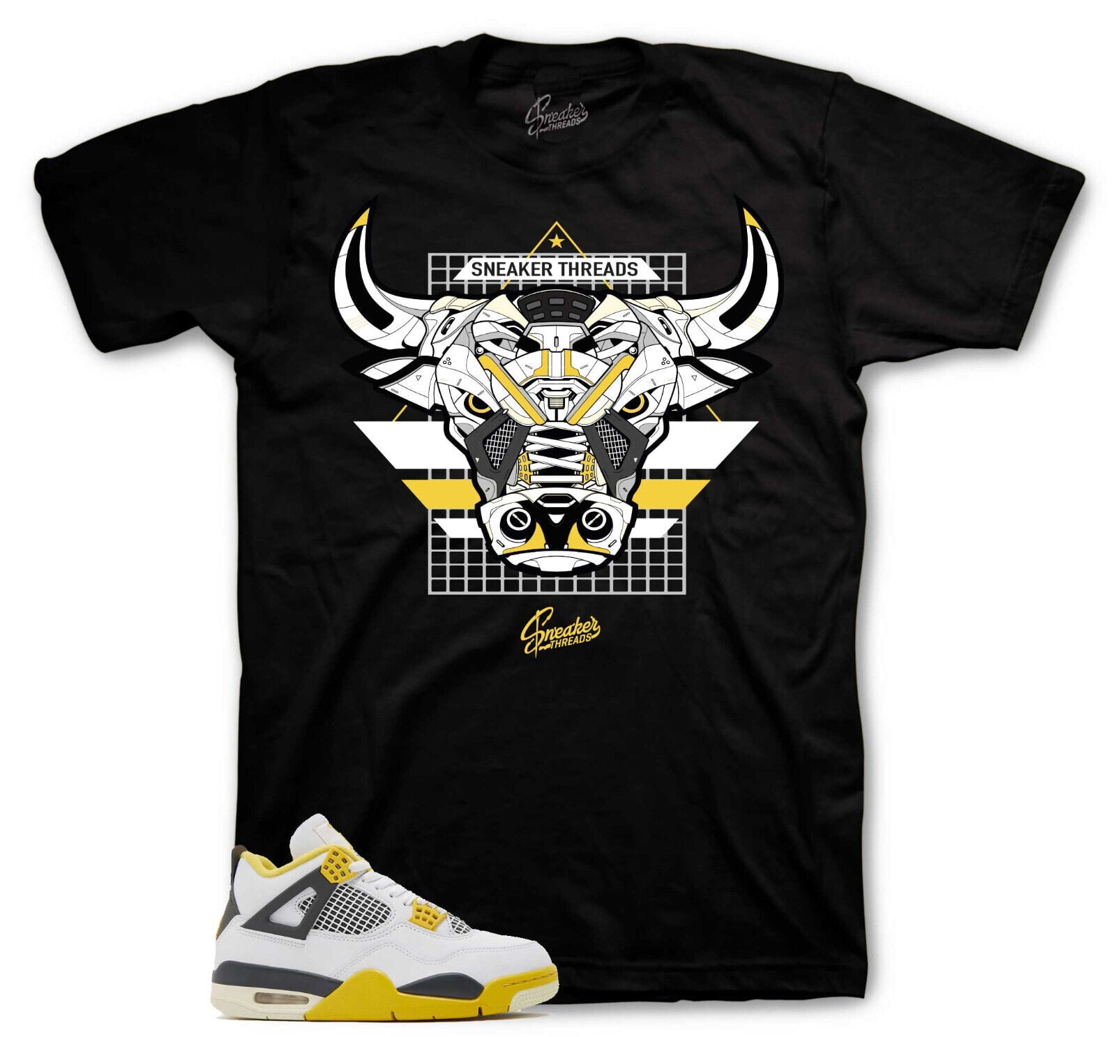 Sneaker Tees To Match Jordan 4 Vivid Sulfur Shoes War Bully Shirt Walmart