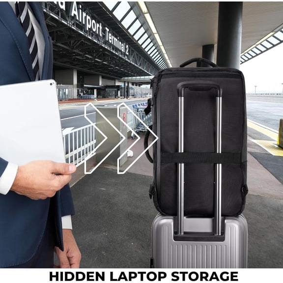 SneakerBox - Premium Sneaker Travel Duffel Bag/Backpack - For Shoes, Clothes, and Gym (Black)