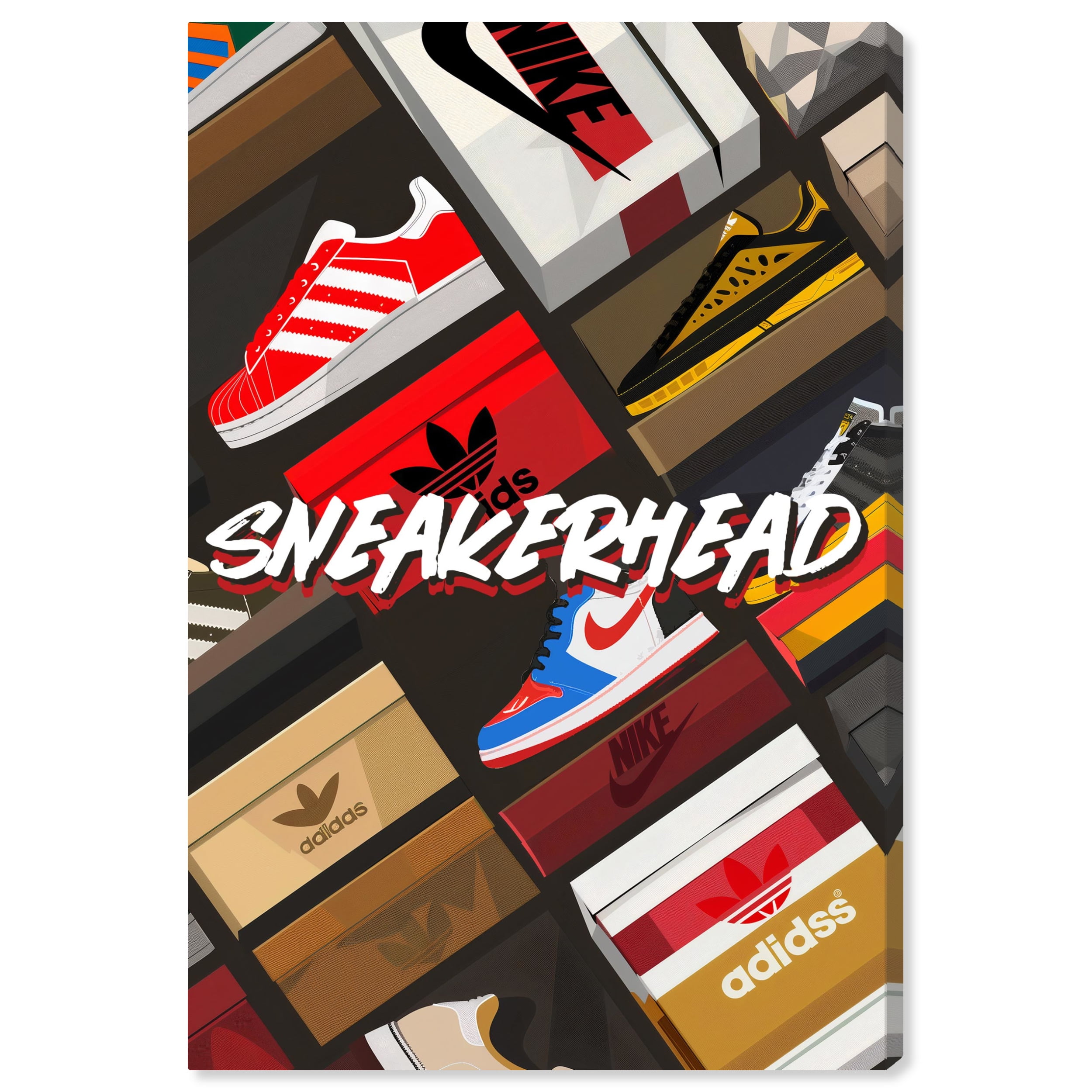 Sneakerhead Collection Multicolor Canvas Wall Art 10" x 15"