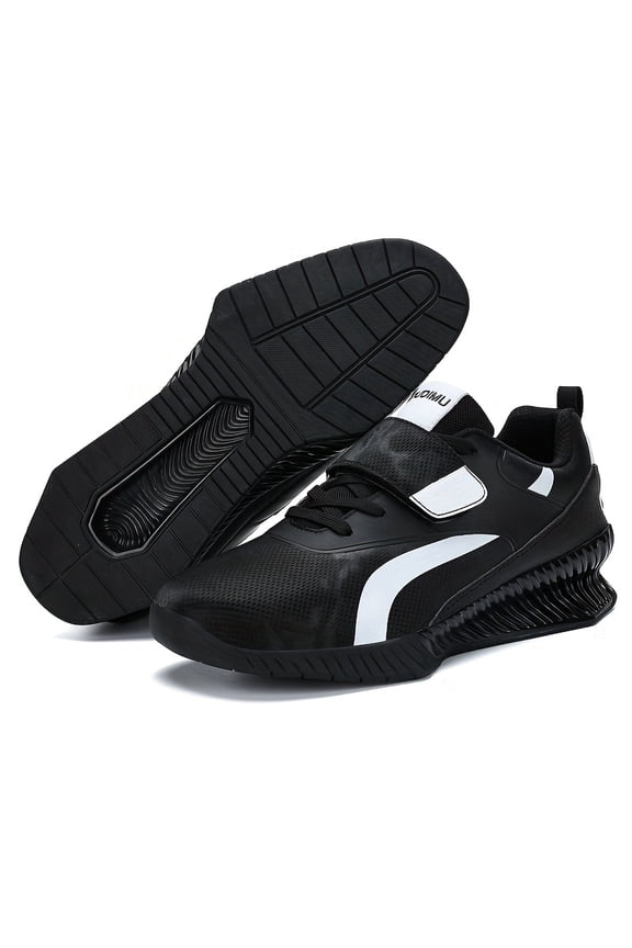 Sneakers, -1 Professional Squat Shoes, Men's Weightlifting Shoes, Deadlift Support Balance Shoes, Women's Fitness Grip, Strength Lift, Anti-slip Comprehensive Training Shoes