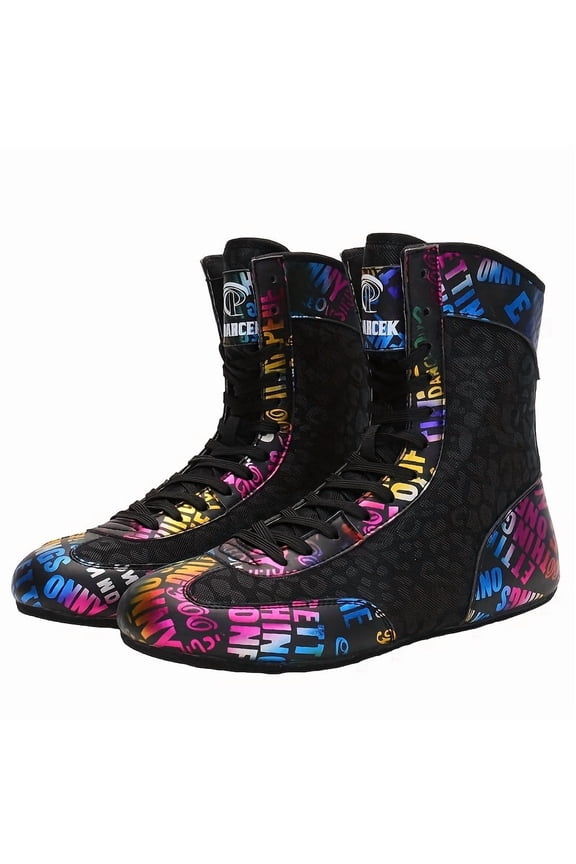 Sneakers, Brand Professional 2026-5 New Model Boxing Wrestling Sanda Combat Professional Training Shoes, Flexible Design for Better Grip, Breathable Soft Elasticity, Popular Color Scheme