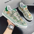 thumbnail image 1 of Sneakers, Fashionable Men's Summer Niche Original Sporty Casual Skateboard Shoes  Breathable Slip-On Elastic Band Versatile Casual Skate Shoes,, 1 of 7