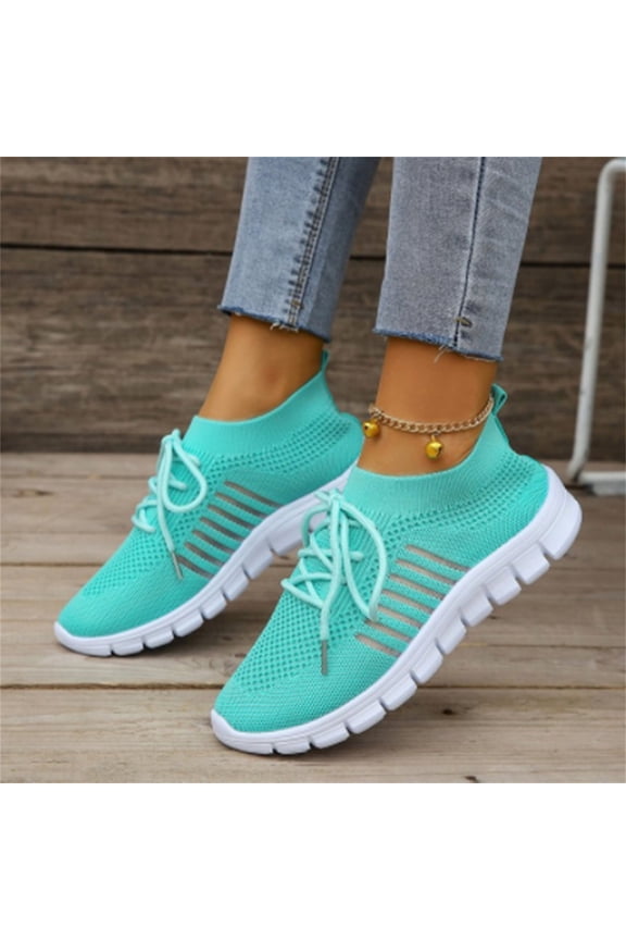 Sneakers For Women Clearance Sale Slip On Walking Shoes Lightweight Casual Running Fashion Sneakers Tennis Gym Athletic Shoes
