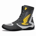 thumbnail image 1 of [Sneakers] Lightweight Boxing And Wrestling Shoes for Men Featuring Breathable Fabric And a Synthetic Upper, Designed in a White And Black Contrast. They Have a Durable Rubber Sole Suitable, 1 of 9