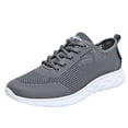 thumbnail image 1 of Sneakers for Men Breathable La𝖼e Up Sneakers with Hollow Out Knit Mesh Upper Fashion Lightweight Running Shoes Comfortable Cushion Trainers Shoes for Summer and Autumn, 1 of 9