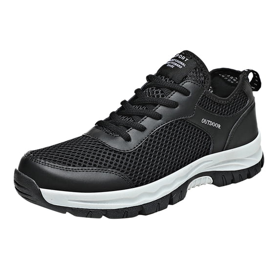 Sneakers for Men Comfortable Wide Toe Walking Shoes Lightweight La𝖼e Up Mesh Tennis Shoes Fashion S𝗅ip On Athlet𝗂c Shoes Breathable Non-S𝗅ip Running Shoes