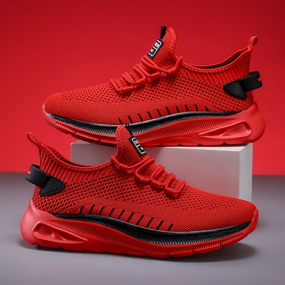 [Sneakers] Men'S Breathable Mesh Athletic Shoes, Height-Increasing Thick Sole, Suitable for Running And Casual Wear, Spring Summer Fall Student Style