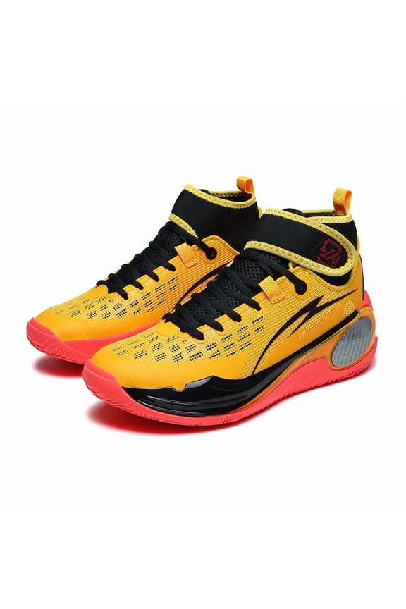 [Sneakers] Men'S High-Top Basketball Footwear Suitable for Every Season, Featuring a Fresh Design, Breathable Running Capabilities, Slip-Resistant And Durable for Court Competitions, Ideal for Daily