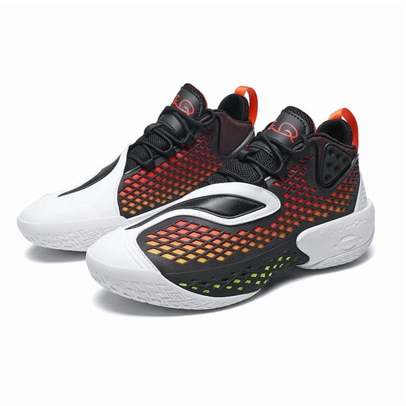 [Sneakers] Men'S High-Top Basketball Footwear Suitable for Every Season, Featuring a Fresh Design, Breathable Running Capabilities, Slip-Resistant And Durable for Court Competitions, Ideal for Daily