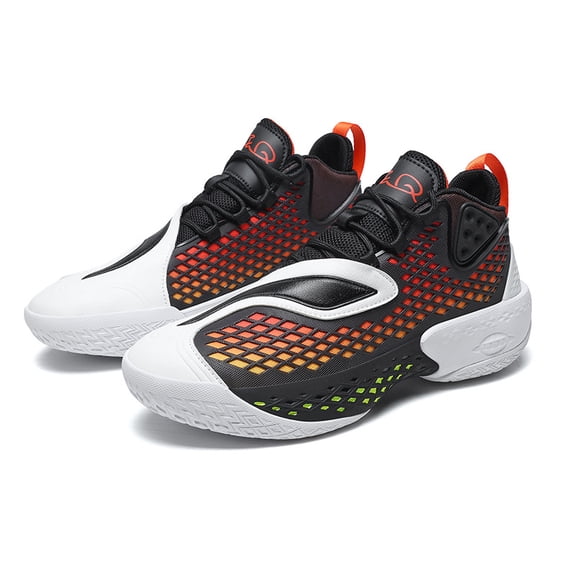 [Sneakers] Men'S High-Top Basketball Footwear Suitable for Every Season, Featuring a Fresh Design, Breathable Running Capabilities, Slip-Resistant And Durable for Court Competitions, Ideal for Daily