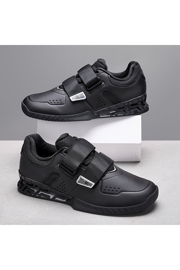 [Sneakers] Men'S Professional Weightlifting Shoes Designed for Indoor Training And Competitions, Featuring Non-Slip, Breathable Materials for Stability During Squats, with a Rubber Sole That Is Durab