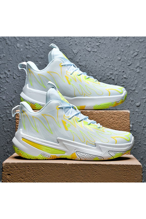 Sneakers, Men's Fashion Trend Stability Strong Shock Absorption Rebound Strong Grip Combat Basketball Shoes Strong Wrapping Comfort Low-top Lace Large Size Breathable Sports Shoes