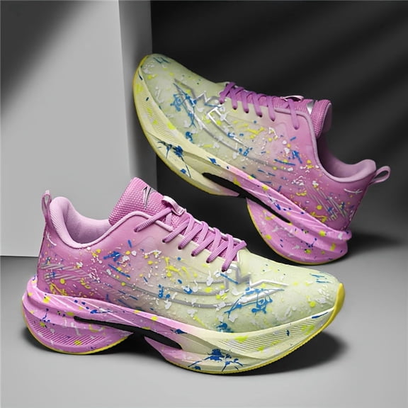 Sneakers, Men's Running Shoes for Outdoor Road Marathon, Fitness Gym, Male Shoes for Cross-country Hiking, Mountaineering, Sports Shoes with Thick Soles, Lowtop Lace-up, for Teenagers