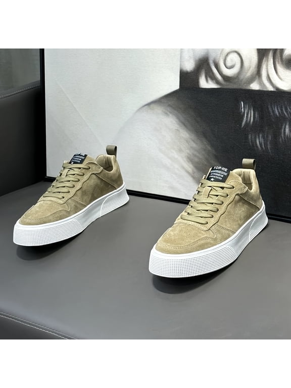 Sneakers, Men's Skate Shoes 2026 Spring New Arrival, Comfortable, Fashionable, Versatile Sports Shoes for Men,Korean Style Casual Shoes with Upper, Breathable Soft Sole