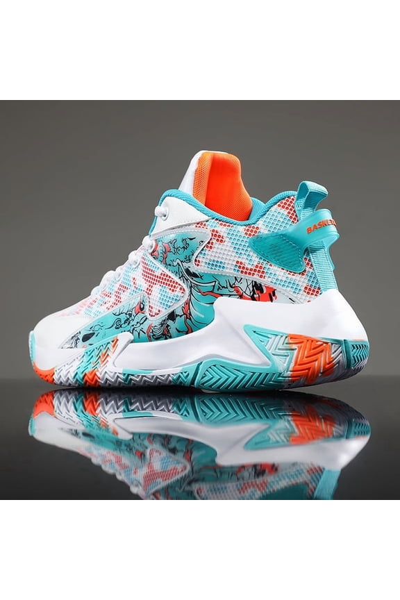 Sneakers, New Basketball Shoes High-top Breathable Women's Sports Shoes Camouflage Bottom Non-slip Outdoor Indoor Men's Shoes Four Seasons New Couple Models