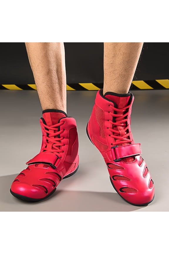 [Sneakers] New Brand Professional Boxing, Wrestling, And Combat Training Shoes, Suitable for All Seasons, Featuring a Flexible Design for Better Grip, Breathable And Soft Elastic Material, Trendy Col