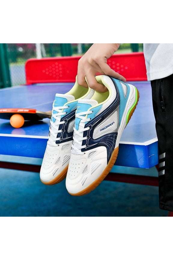 Sneakers, Professional Men's and Women's Rubber Soled Sports Shoes, Suitable for Badminton, Volleyball, Tennis, Table Tennis, Running, Travel, Lightweight and Wear-resistant Training Shoes