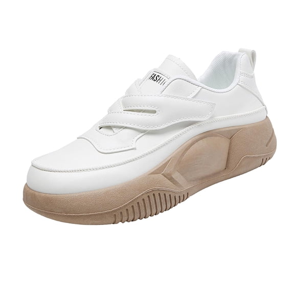 Sneakers Sport Shoes Lightweight Comfortable Trainers Slip On Women Casual Shoes White 35
