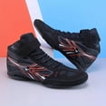 thumbnail image 1 of Sneakers, Ultra-cool High-top Training Shoes with a Combination of Microfiber and Breathable Mesh, Featuring a Non-slip, Wear- Outsole for Boxing and Wrestling, 1 of 7