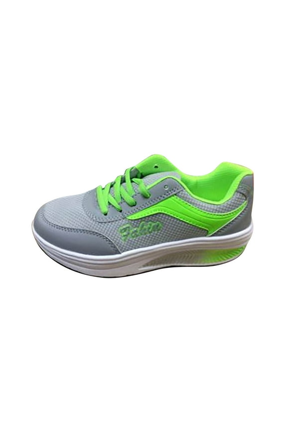 Sneakers for Women Non Slip Lightweight Air Cushion Work Trainer Sneakers Outdoor Safety Platform Shoes Road Running Shoes Casual Mesh Breathable Women's Sports Walking Athletic Shoes