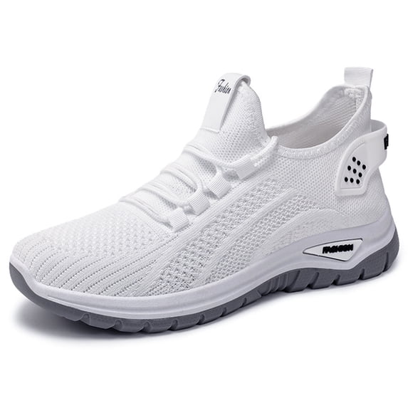 Sneakers for Women, Womens Orthopedic Shoes, Women's Running Shoes, Breathable Soft-Soled Low-Top Walking Training Shoes, Comfortable Outdoor Sports, Light Gray 7.5