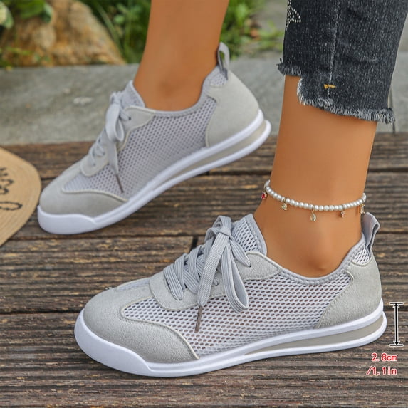 Sneakers for Women, Womens Walking Shoes, Widestep Shoes for Women, Women's Walking Shoes Lightweight Tennis Sneakers Non Slip Breathable Soft Sole Sports Shoes for Running, Light Gray US-7/EU-39