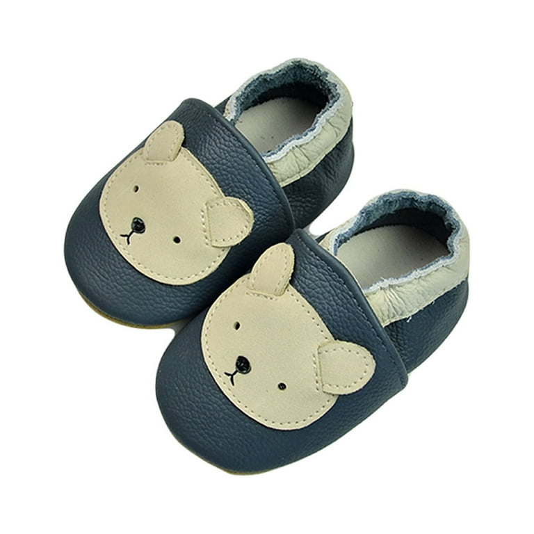 Sneakers for Girls Sizes 0 6 Months Boys Infant Single Slip On Cartoon First Walk Soft Bottom Breathable Princess Blue Baby Shoes