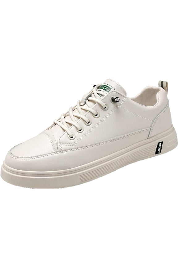 Men's sports shoes - Lightweight and breathable sports casual sneakers (White US 10 men)