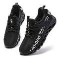 thumbnail image 1 of Sneakers for Men Slip on Fashion Sport Running Tennis Athletic Walking Shoes Gym Runner Trail Shoes Black White Size 9, 1 of 8