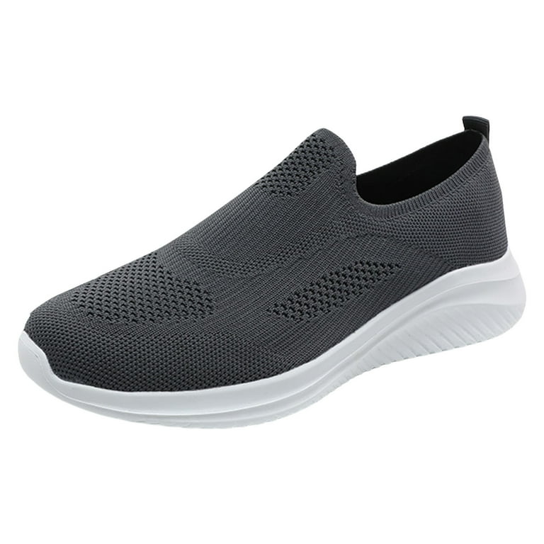 Sneakers for Mens Running Shoes Walking Shoes Men Sports Shoes Fashionable New Pattern Simple Solid Color Comfortable Flat Bottom Lightweight N Walmart