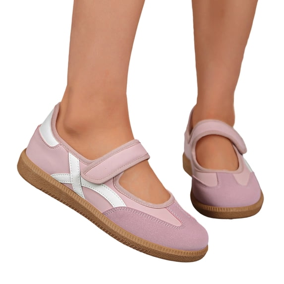 Sneakers for Women Comfortable Business Casual Tennis Shoes Lightweight Slip on Footwear Women's Fashion Retro Sneakers Pink 39