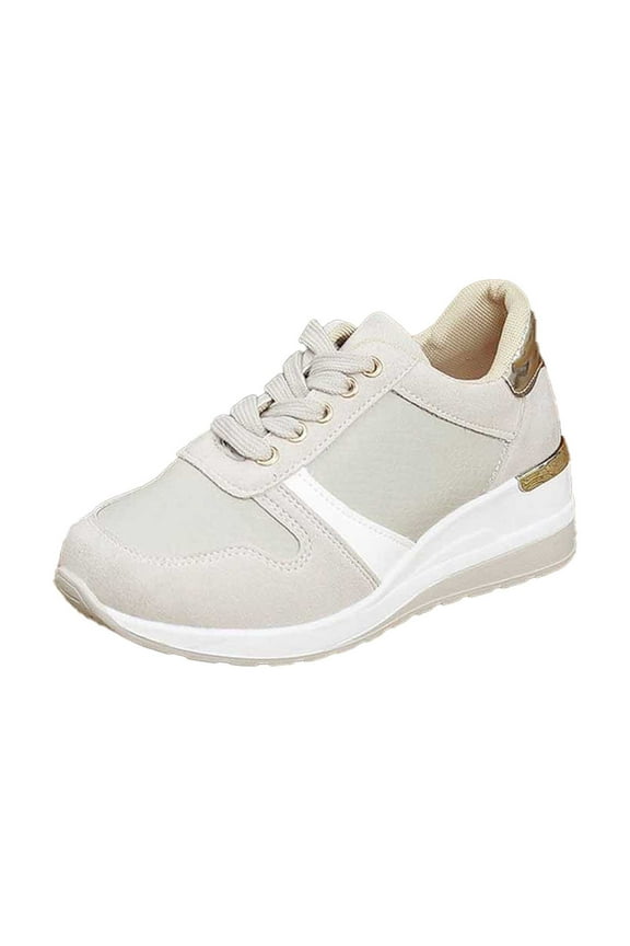 Sneakers for Women Fashionable Casual Platform With Lace Up Design For Comfortable Daily Wear