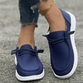 thumbnail image 1 of Sneakers for Women Flats Shoes Leisure Slip On Work Shoes Comfort Walking Sneakers Casual Canvas Loafers, 1 of 3