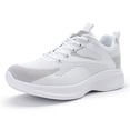 thumbnail image 1 of Sosenfer Women's Casual Lightweight Breathable Mesh Tennis and Walking Sneakers White, 1 of 5